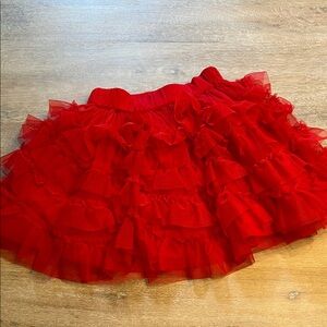 Mini Boden Scarlet Layered Skirt